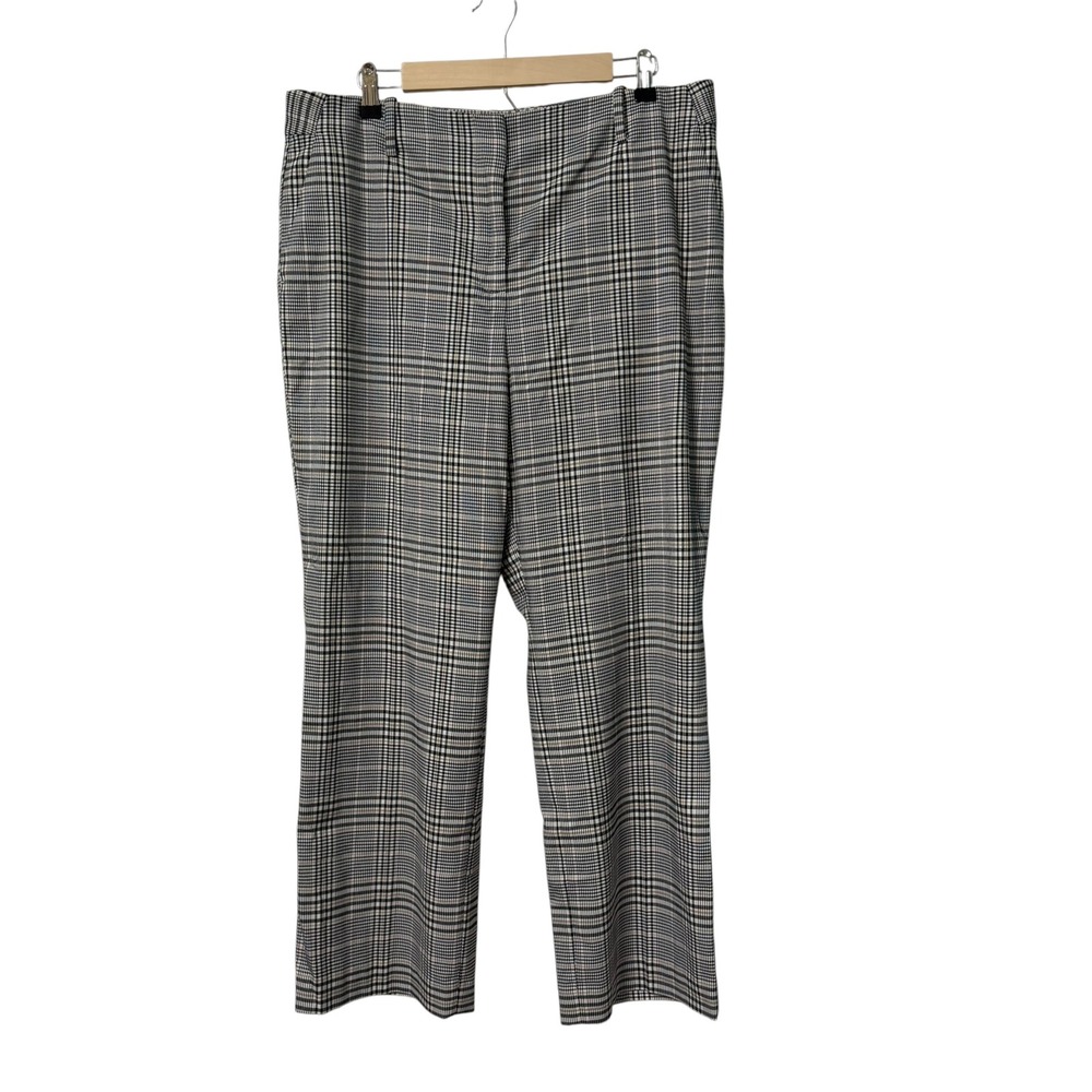Talbots Southampton Pant Womens 16P Straight Leg Glen Plaid Old Money Office NWT